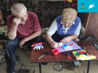 Организовано занятие на дому для получателей социальных услуг отделения дневного пребывания граждан пожилого возраста и инвалидов